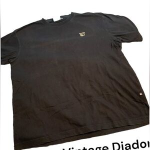 🔥RARE DEADSTOCK DIADORA XL TEE. Excellent condition black with embroidered logo